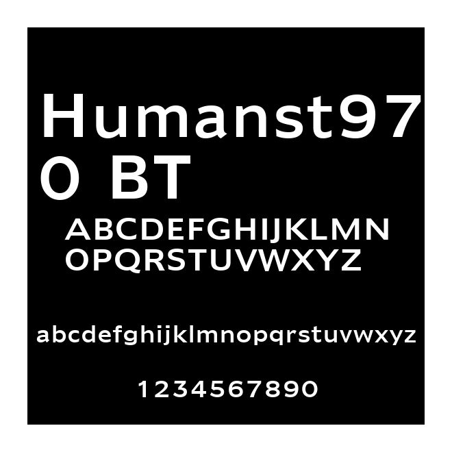 Humanst970 BT