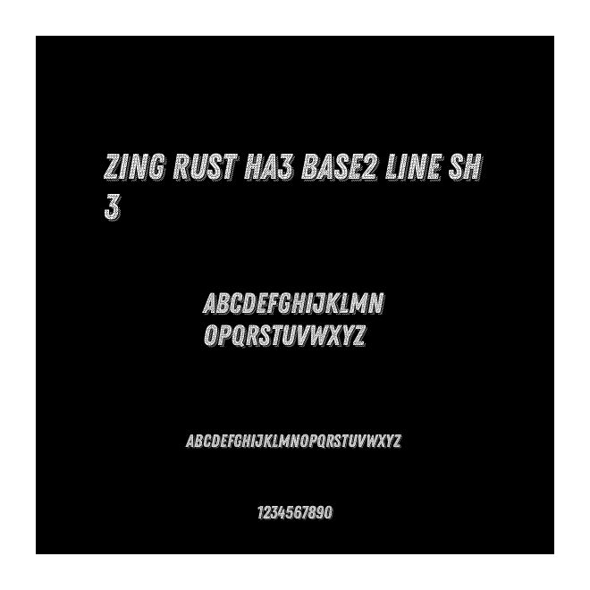 Zing Rust HA3 Base2 Line Sh3