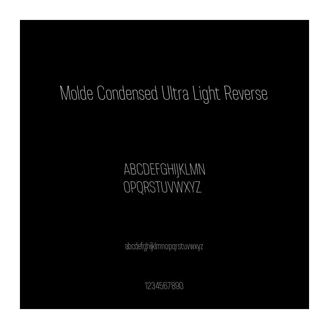 Molde Condensed Ultra Light Reverse