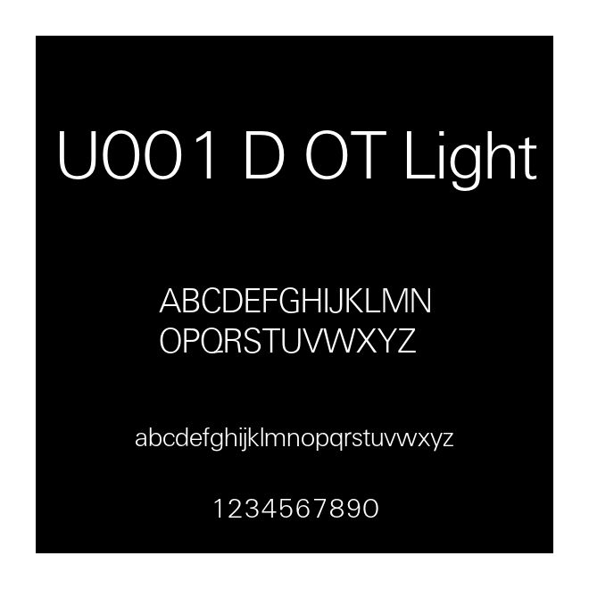 U001 D OT Light