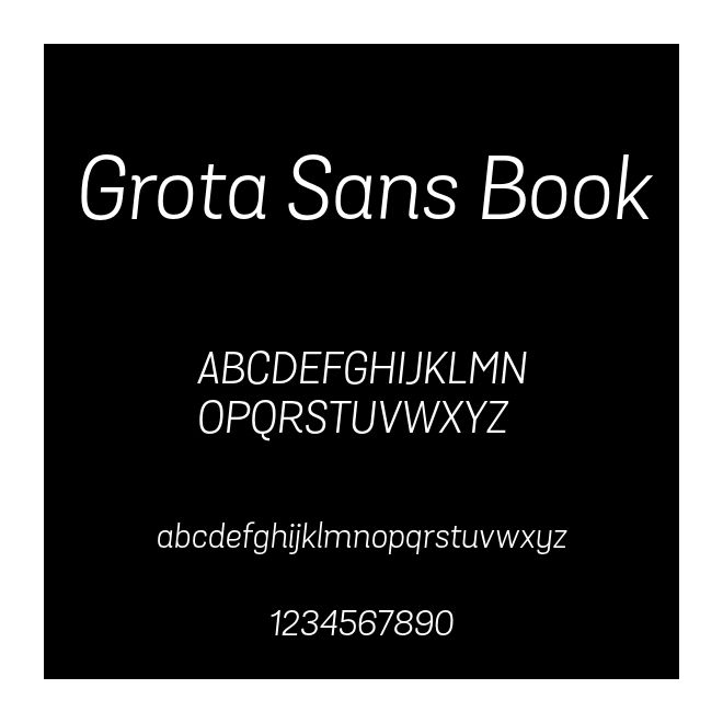 Grota Sans Book