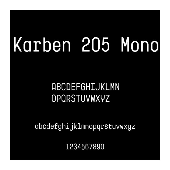 Karben 205 Mono