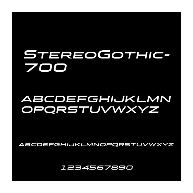 StereoGothic-700