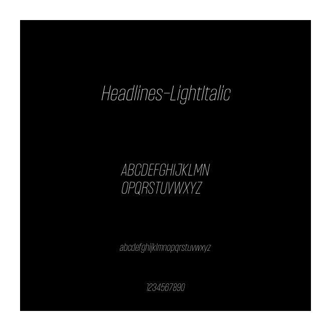 Headlines-LightItalic