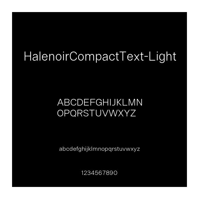 HalenoirCompactText-Light