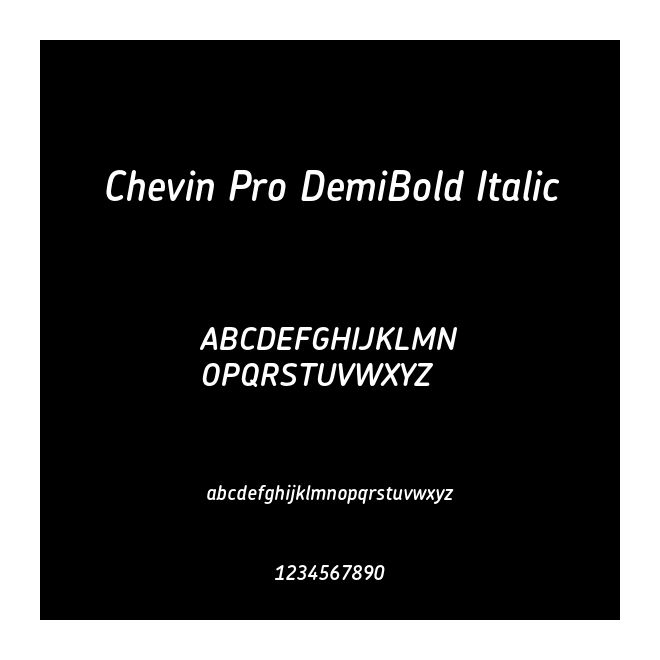 Chevin Pro DemiBold Italic