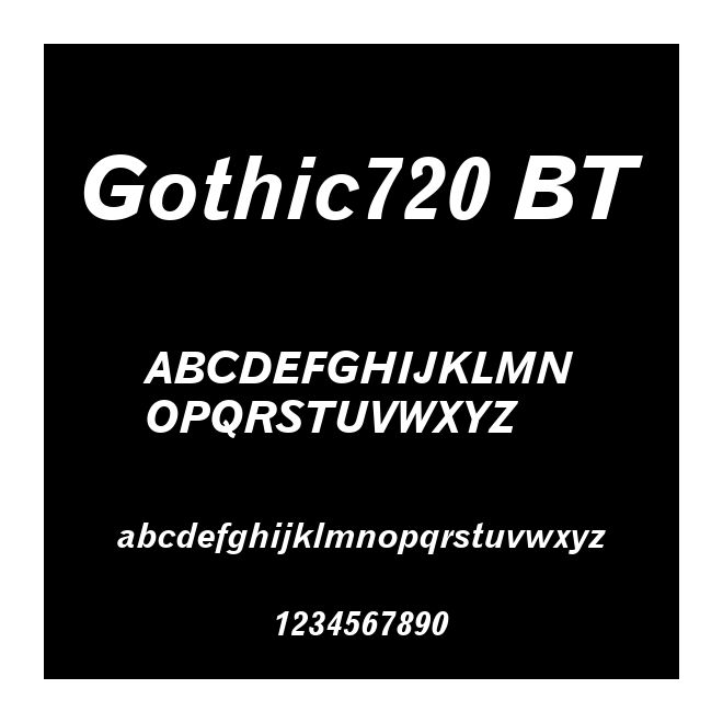 Gothic720 BT