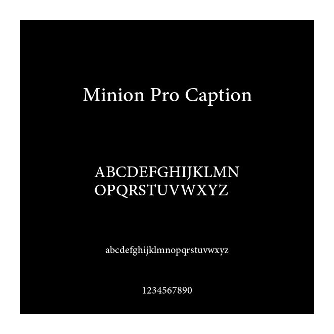 Minion Pro Caption