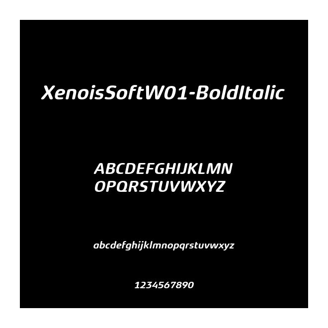 XenoisSoftW01-BoldItalic