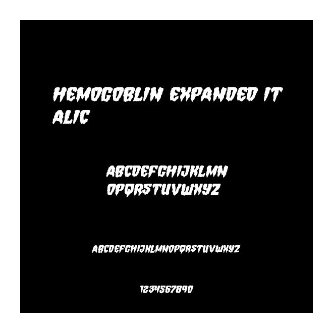 Hemogoblin Expanded Italic