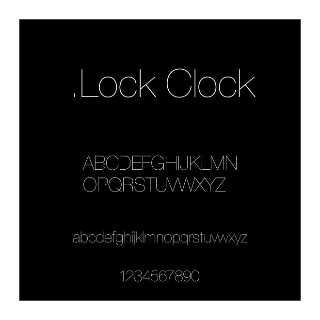 .Lock Clock