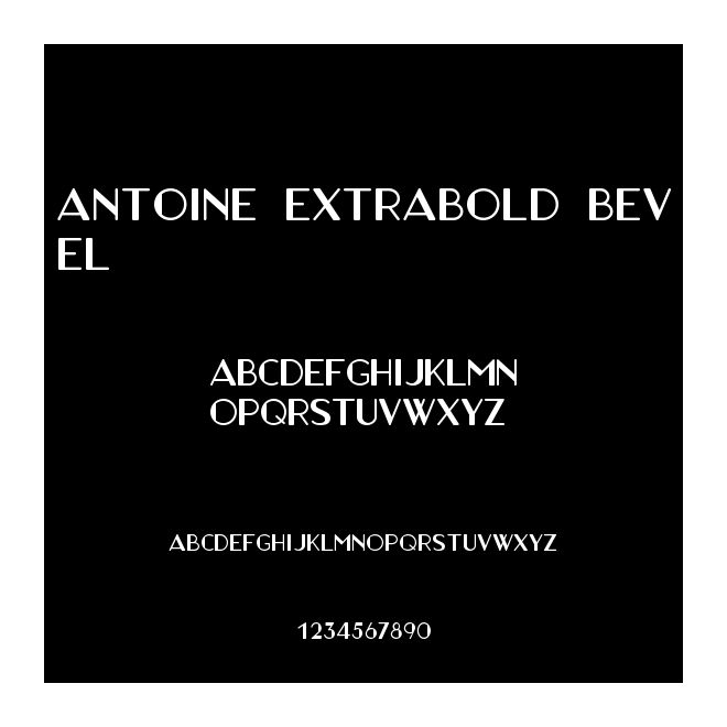 Antoine ExtraBold Bevel