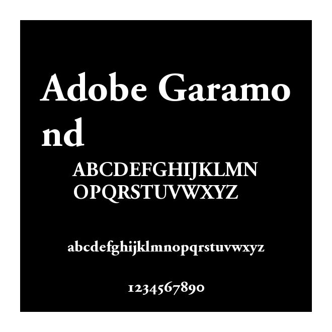 Adobe Garamond