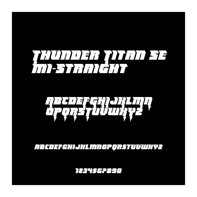 Thunder Titan Semi-Straight