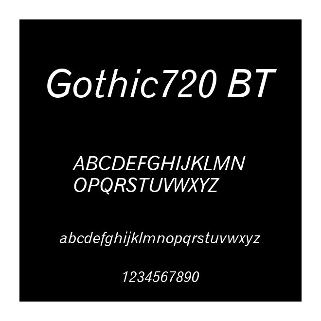 Gothic720 BT