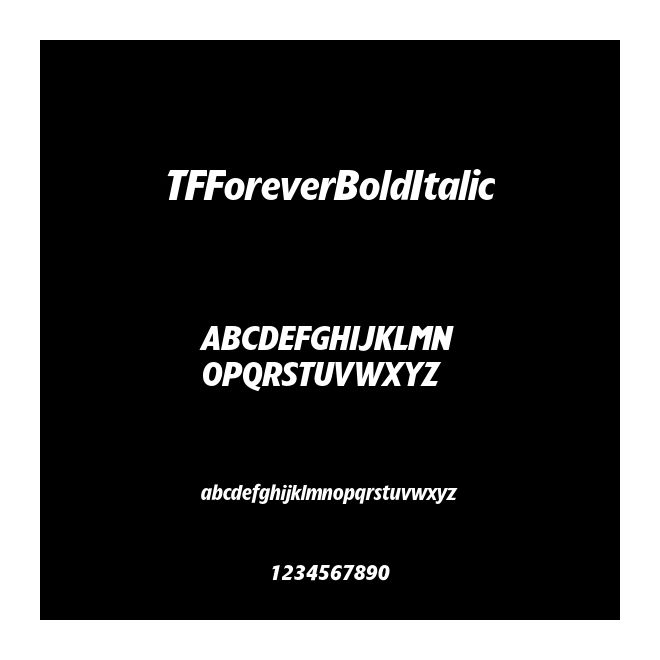 TFForeverBoldItalic