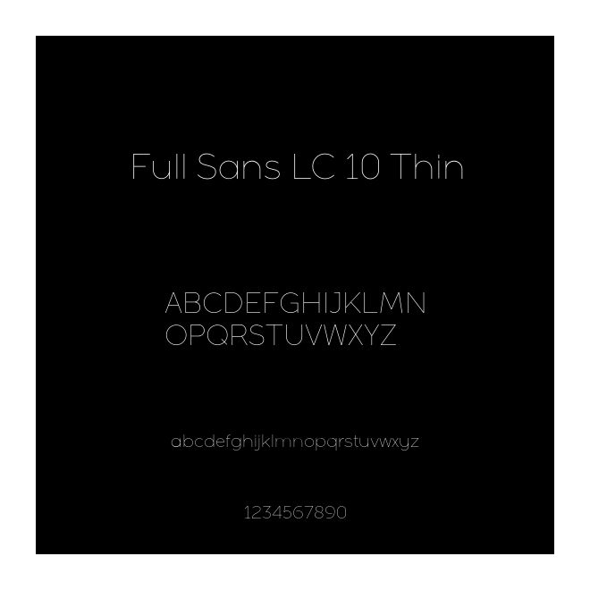 Full Sans LC 10 Thin