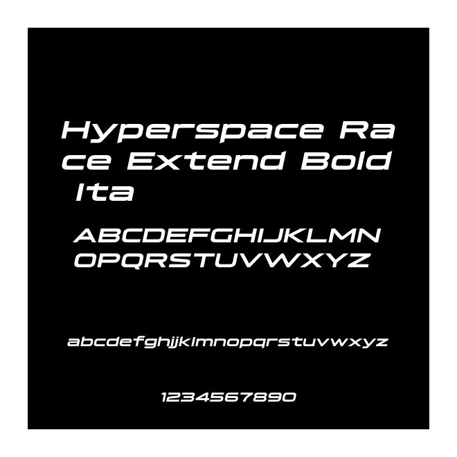 Hyperspace Race Extend Bold Ita