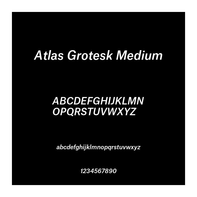 Atlas Grotesk Medium