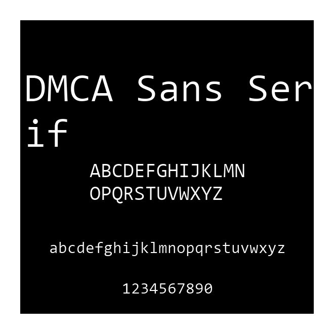 DMCA Sans Serif