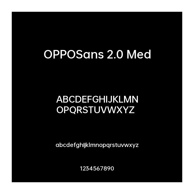 OPPOSans 2.0 Med