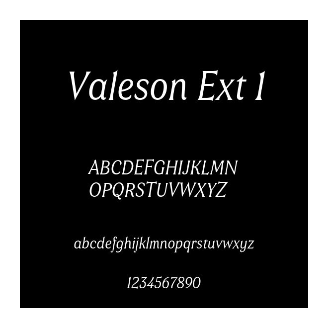 Valeson Ext 1