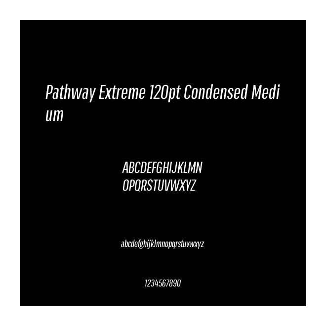 Pathway Extreme 120pt Condensed Medium