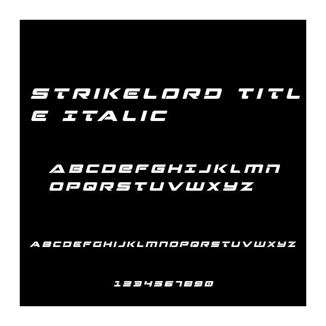 Strikelord Title Italic