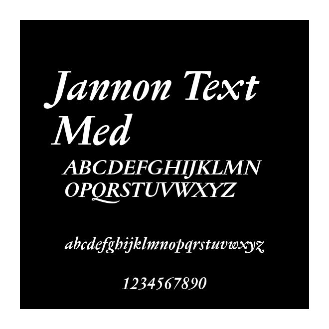 Jannon Text Med