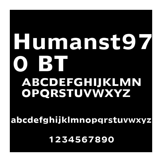 Humanst970 BT