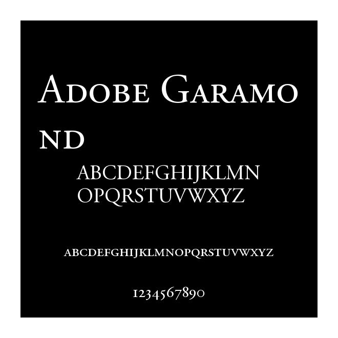 Adobe Garamond