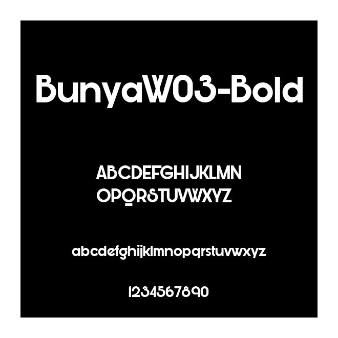 BunyaW03-Bold