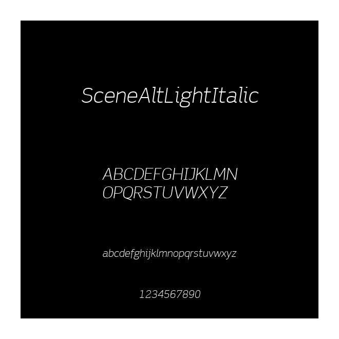 SceneAltLightItalic