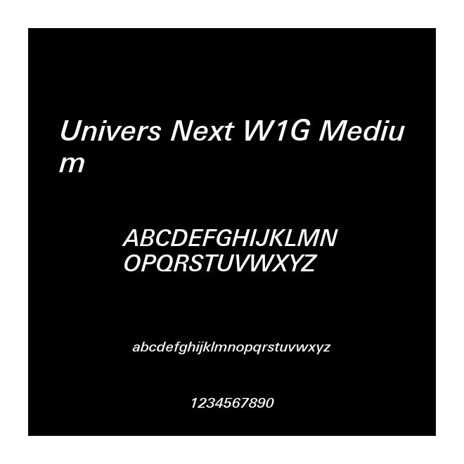 Univers Next W1G Medium