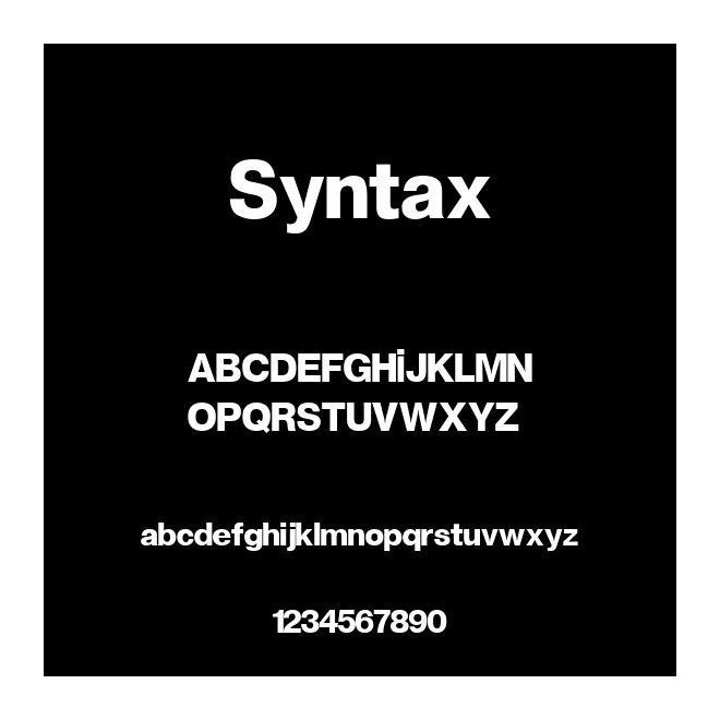 Syntax