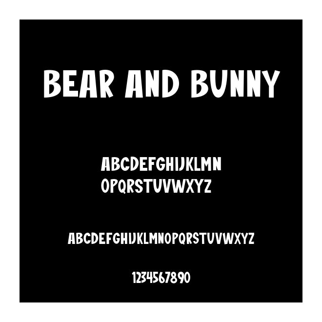 Bear And Bunny
