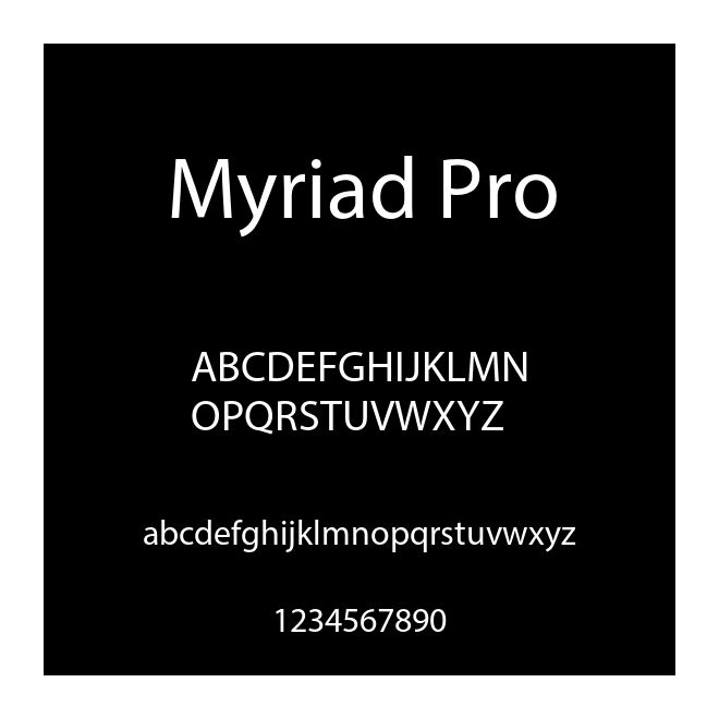 Myriad Pro