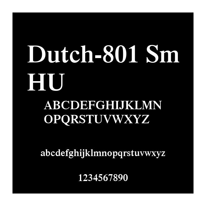 Dutch-801 SmHU