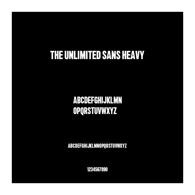 The Unlimited Sans Heavy
