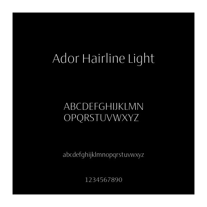 Ador Hairline Light