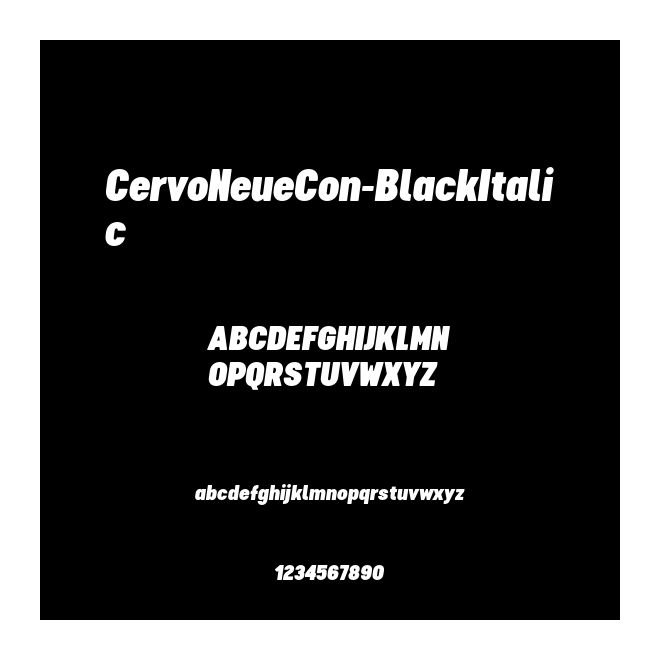 CervoNeueCon-BlackItalic