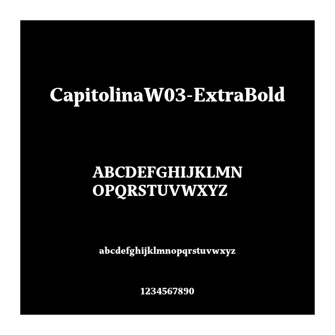 CapitolinaW03-ExtraBold