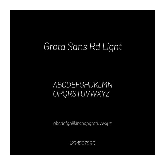 Grota Sans Rd Light