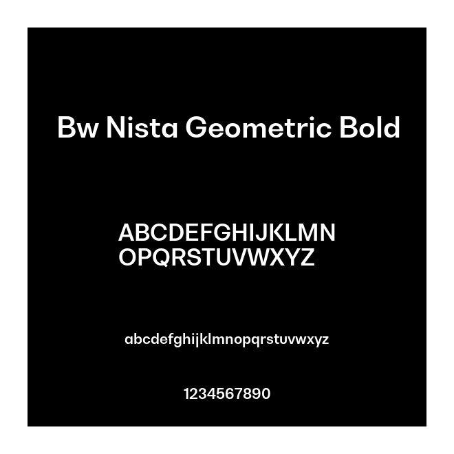 Bw Nista Geometric Bold