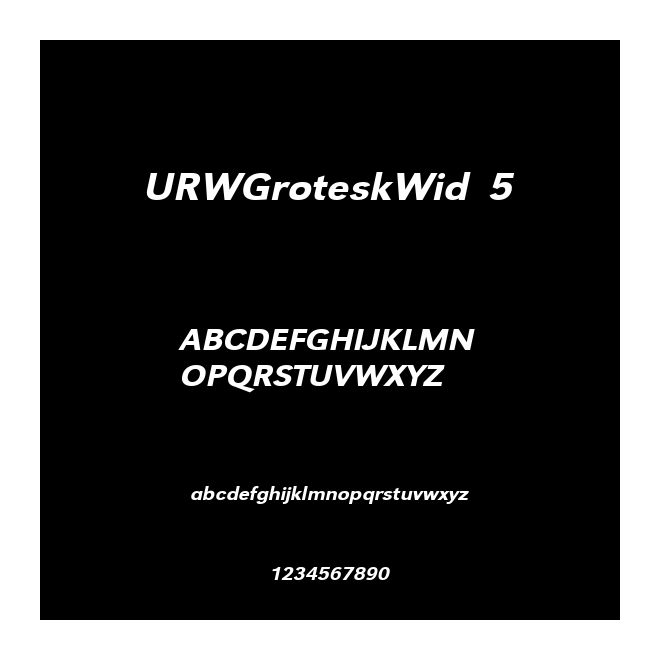 URWGroteskWid  5