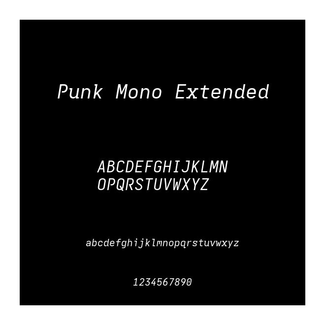 Punk Mono Extended