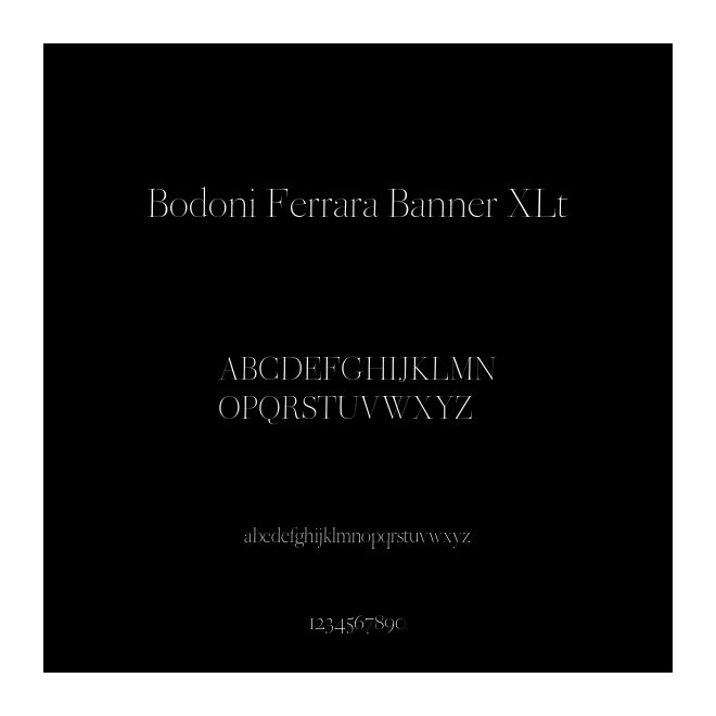 Bodoni Ferrara Banner XLt