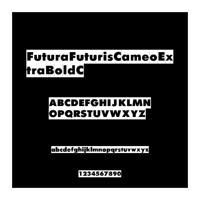 FuturaFuturisCameoExtraBoldC