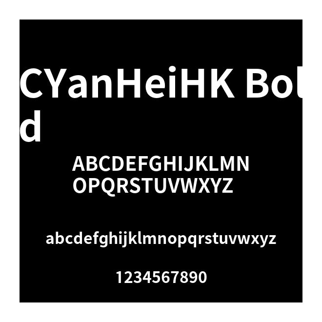 CYanHeiHK Bold