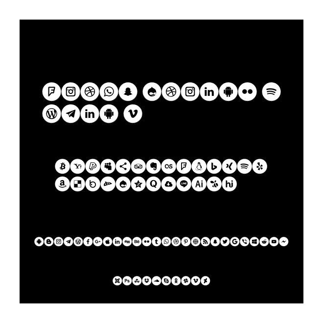 Icons Social Media 9